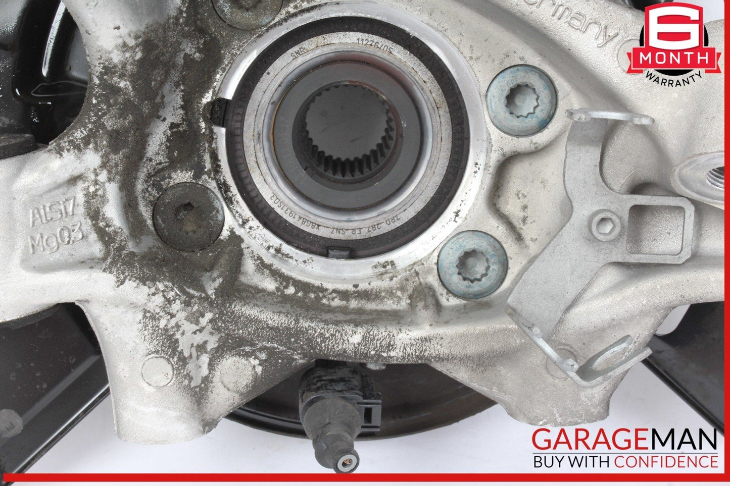 11-14 Porsche Cayenne 958 Rear Left Driver Side Spindle Knuckle Wheel Hub OEM