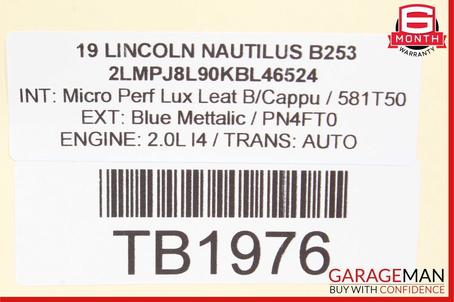 19-21 Lincoln Nautilus HCM Control Module Unit K2GT-14D063-BB OEM
