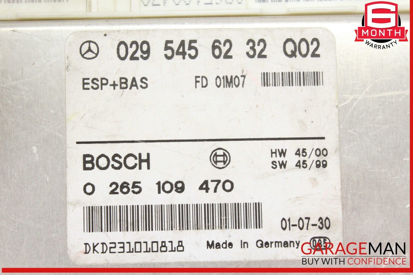 01-03 Mercedes W208 CLK430 ABS Anti Lock Brake System Control Module Unit OEM