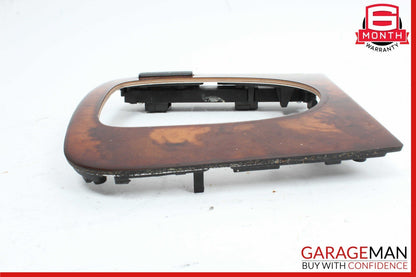 00-06 Mercedes W220 S350 S55 Front Center Console Shift Shifter Trim Bezel Wood