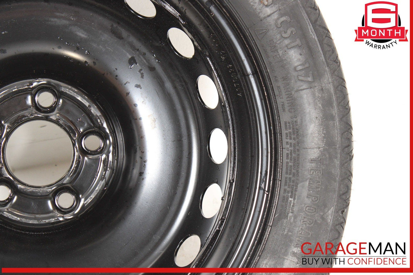 10-17 Mercedes W207 E400 C250 Coupe Donut Spare Tire Wheel Rim 135 80 17" OEM