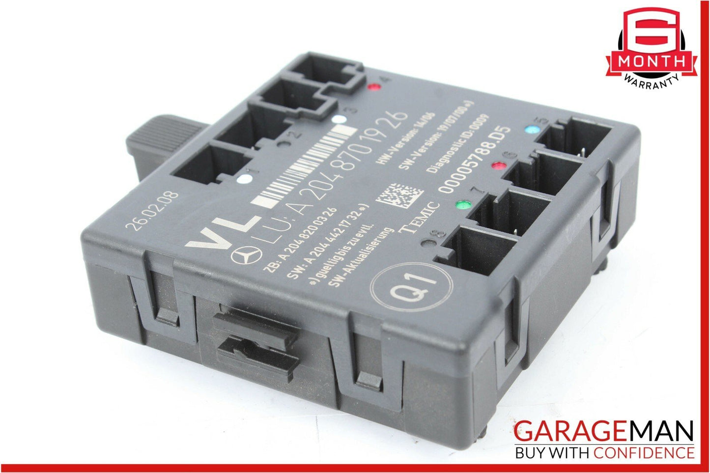 08-14 Mercedes W204 C250 C300 Front Left Side Door Control Module OEM