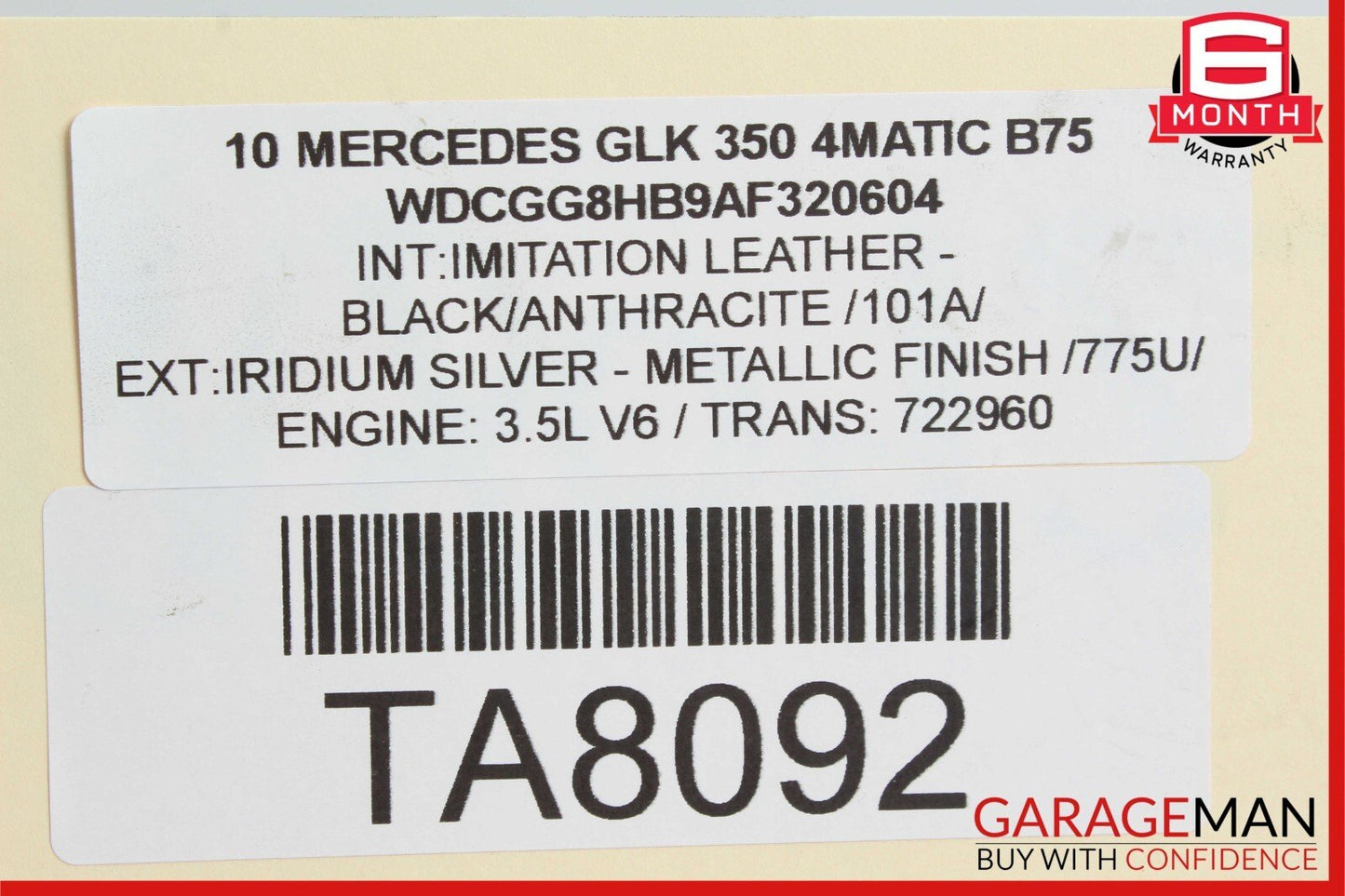 07-18 Mercedes GLK350 E400 Rear Left / Right Axle CV Half Shaft Driveshaft OEM