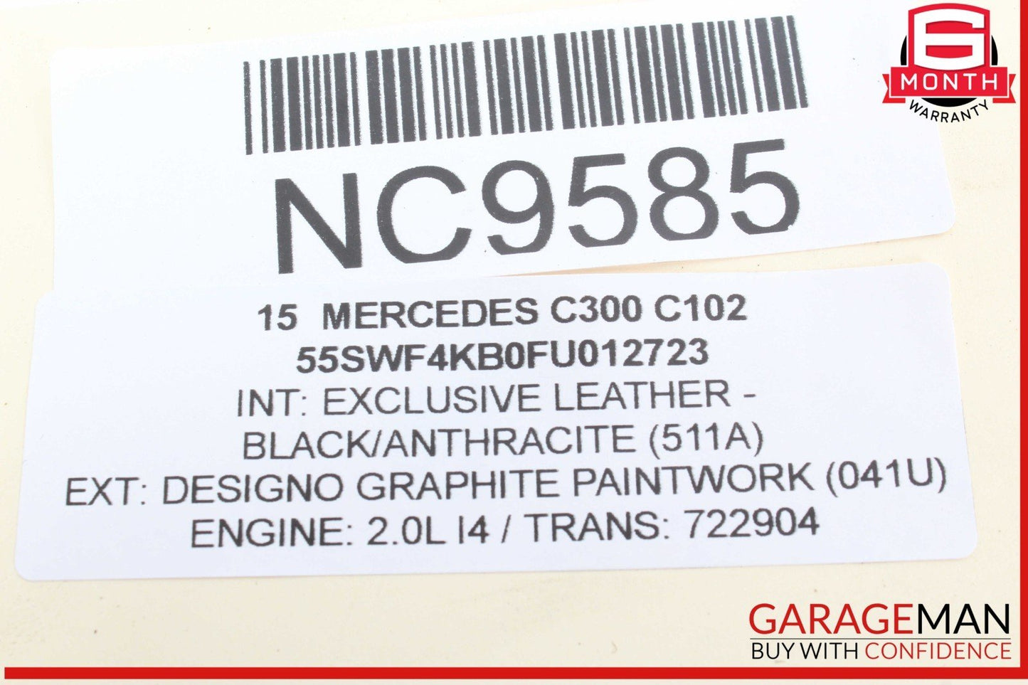 15-20 Mercedes W205 C300 C350e C43 AMG Rear Left Side Door Lock Latch Actuator