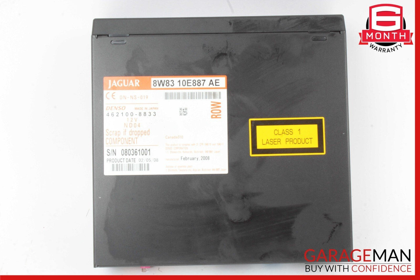 09-12 Jaguar XF XK XKR DVD Navigation Drive Player Module 8W8310E887AE OEM