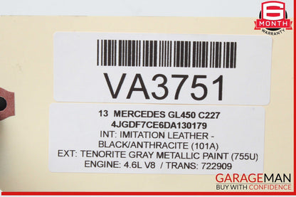 13-19 Mercedes X166 GL450 Front Lower Bumper Distance Sensor Mount Bracket OEM