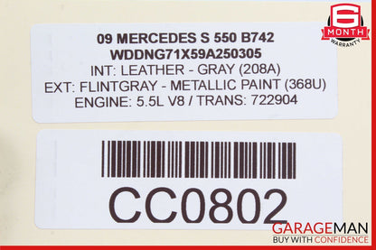 07-13 Mercedes W221 S550 S600 S63 AMG Front Right Side Door Control Module Unit