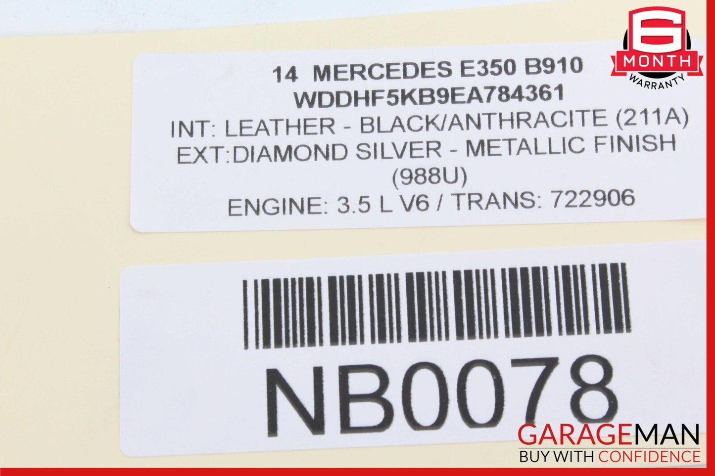 08-18 Mercedes W212 E350 C300 Front Left or Right Door Audio Speaker Logic 7 OEM