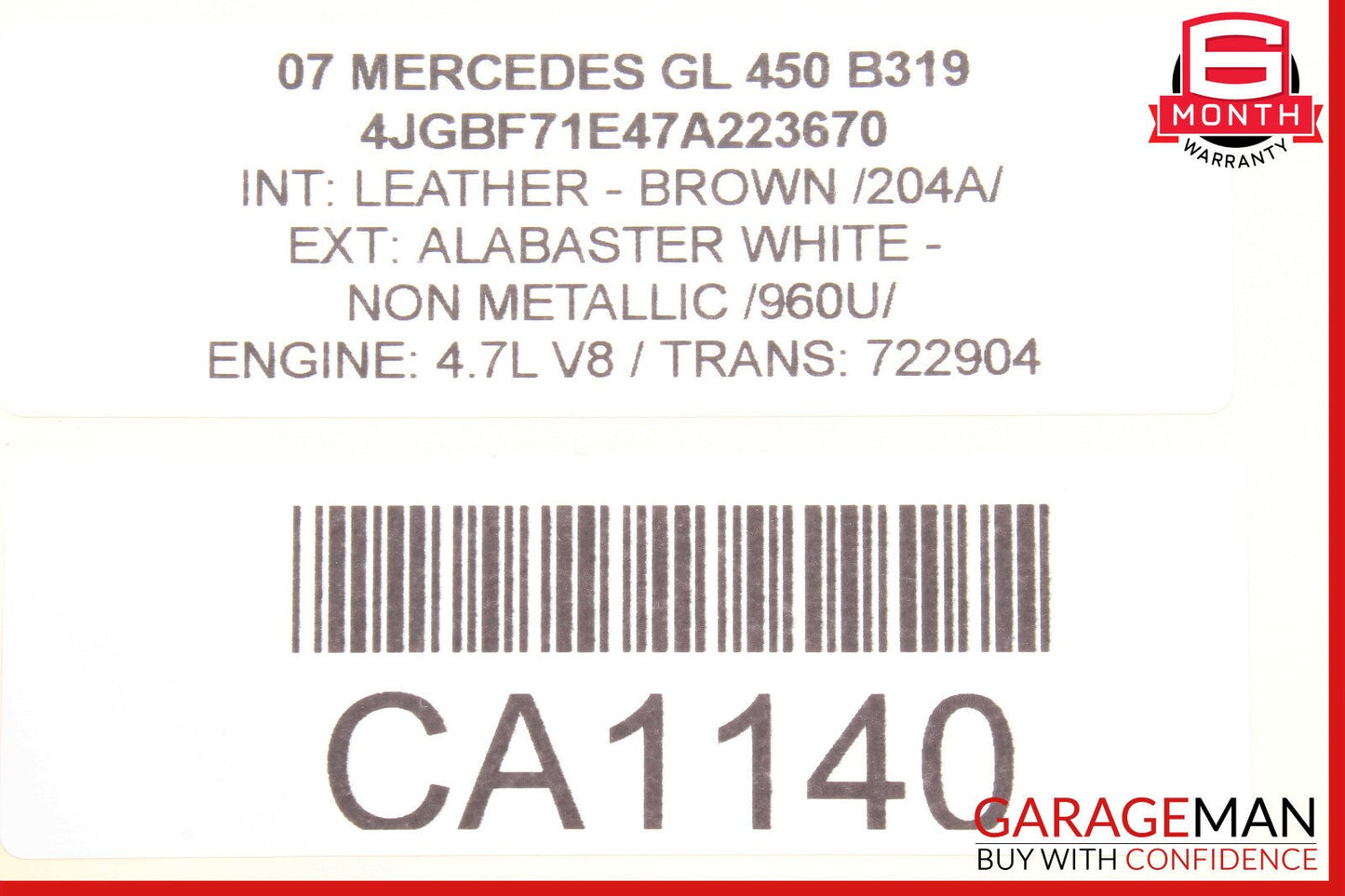 03-11 Mercedes GL450 CLS550 SLK280 Sirius Satellite Radio Receiver Module Unit