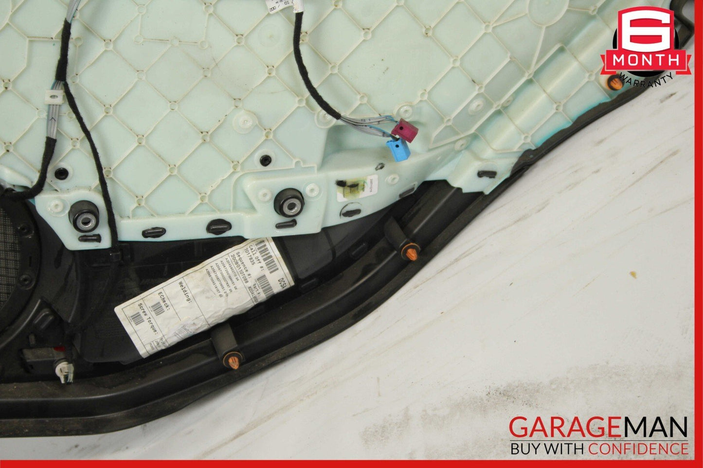 08-11 Mercedes W204 C300 Rear Left Driver Side Interior Door Panel Black OEM