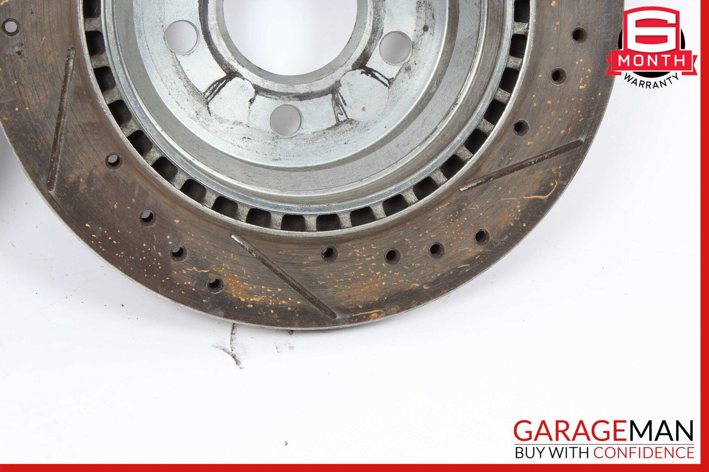 06-11 Mercedes W219 CLS550 Rear Right & Left Brake Rotor Disc Set Drilled OEM