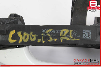 15-20 Mercedes W205 C300 C63 AMG S Rear Left Side Exterior Door Handle White OEM