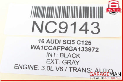 14-16 Audi SQ5 Rear View Camera Computer Control Module Unit 8R0907441A OEM
