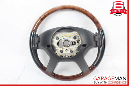 07-10 Mercedes CL550 S550 4 Spoke Steering Wheel Black w/ Paddles Assy Wood