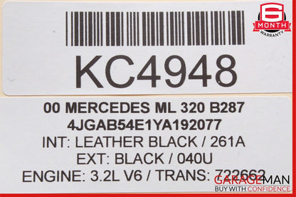 98-05 Mercedes W163 ML320 Front Right Seat Adjust Controller Switch Module Unit