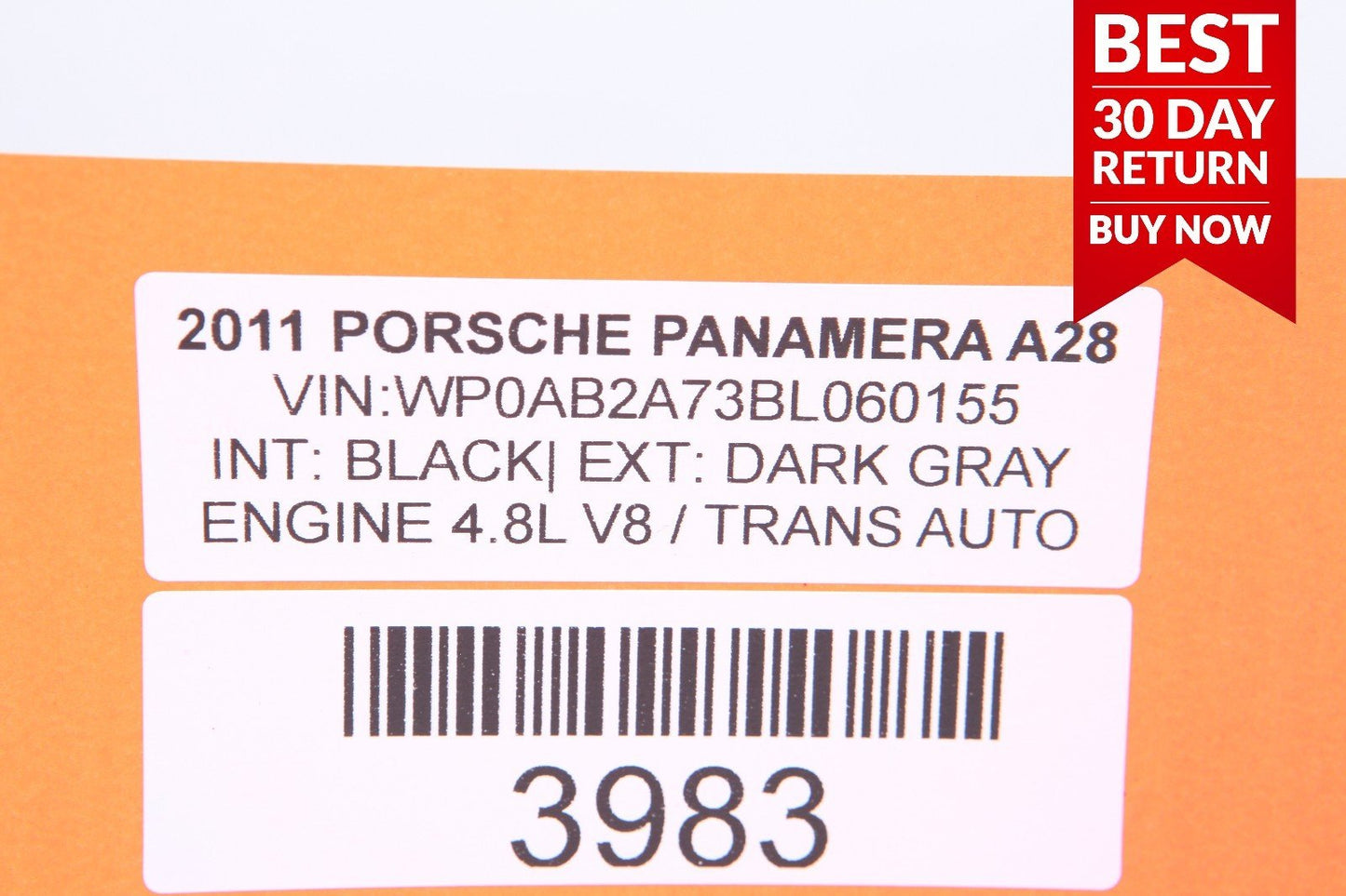 10-15 Porsche Panamera Rear Left Driver Side Exterior Door Handle Assembly A28