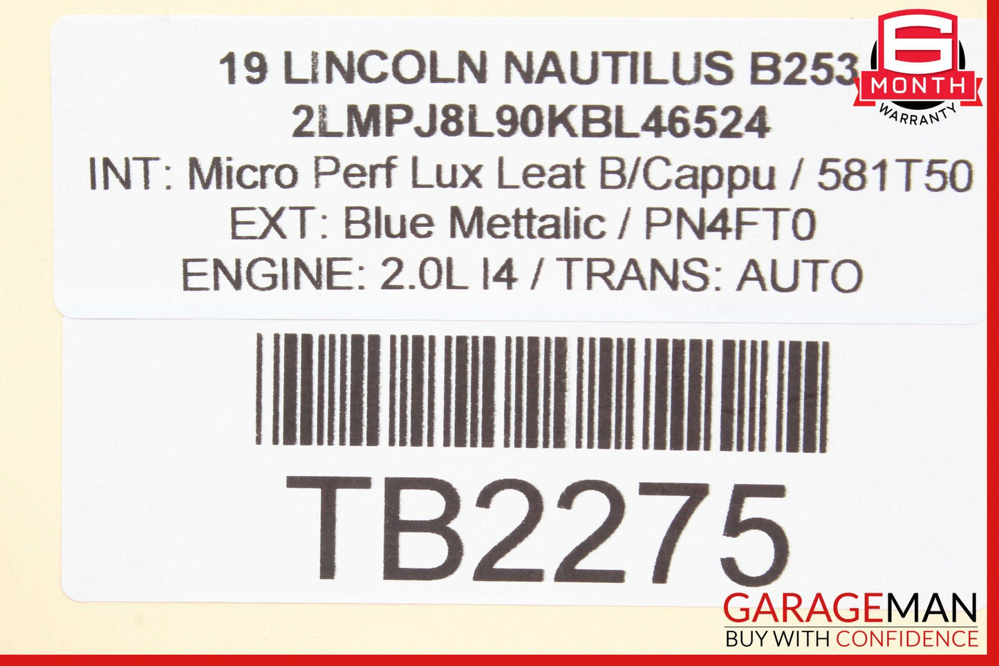 19-21 Lincoln Nautilus Front Right Passenger Door Control Module OEM