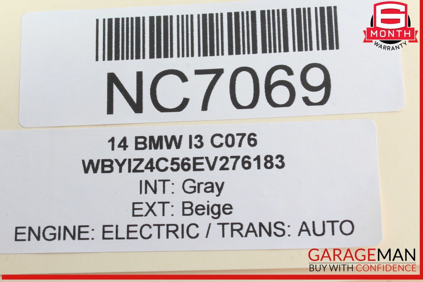 14-21 BMW i3 I01 Hybrid Front Left Side Windshield Wiper Motor 7359449 OEM