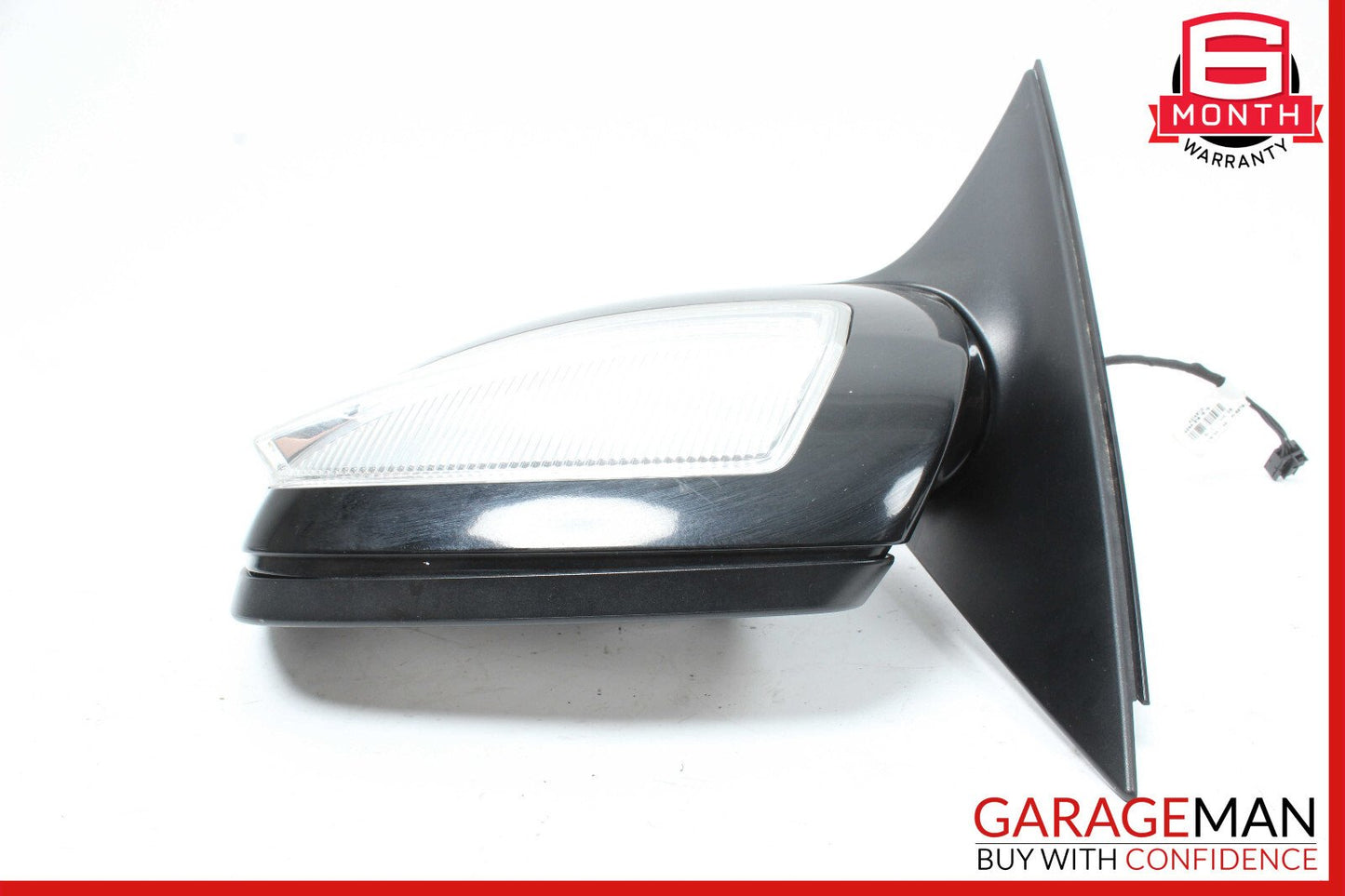 08-09 Mercedes W204 C300 C350 Front Left Side Mirror Door Rear View Black OEM