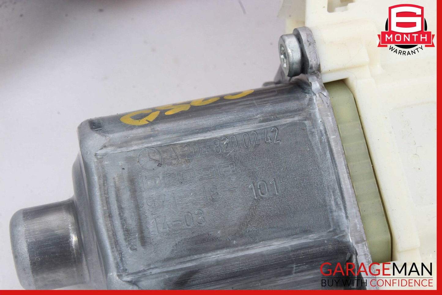 08-16 Mercedes W204 C300 Front Right Side Door Window Regulator Motor Unit OEM