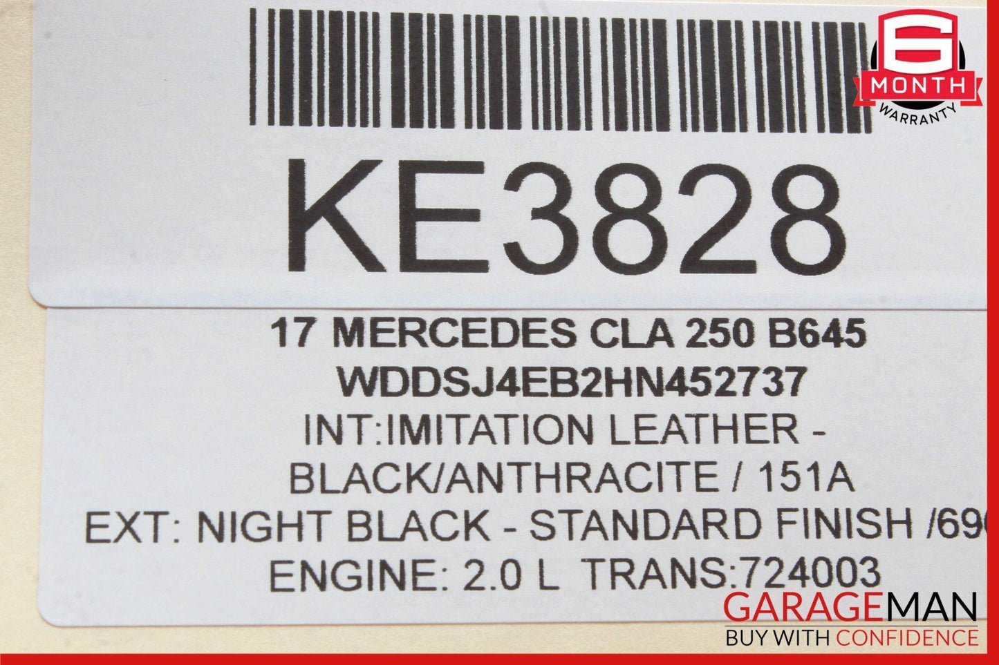 14-18 Mercedes W117 CLA250 Front Right or Left Dash AC A/C Air Vent Trim Grill