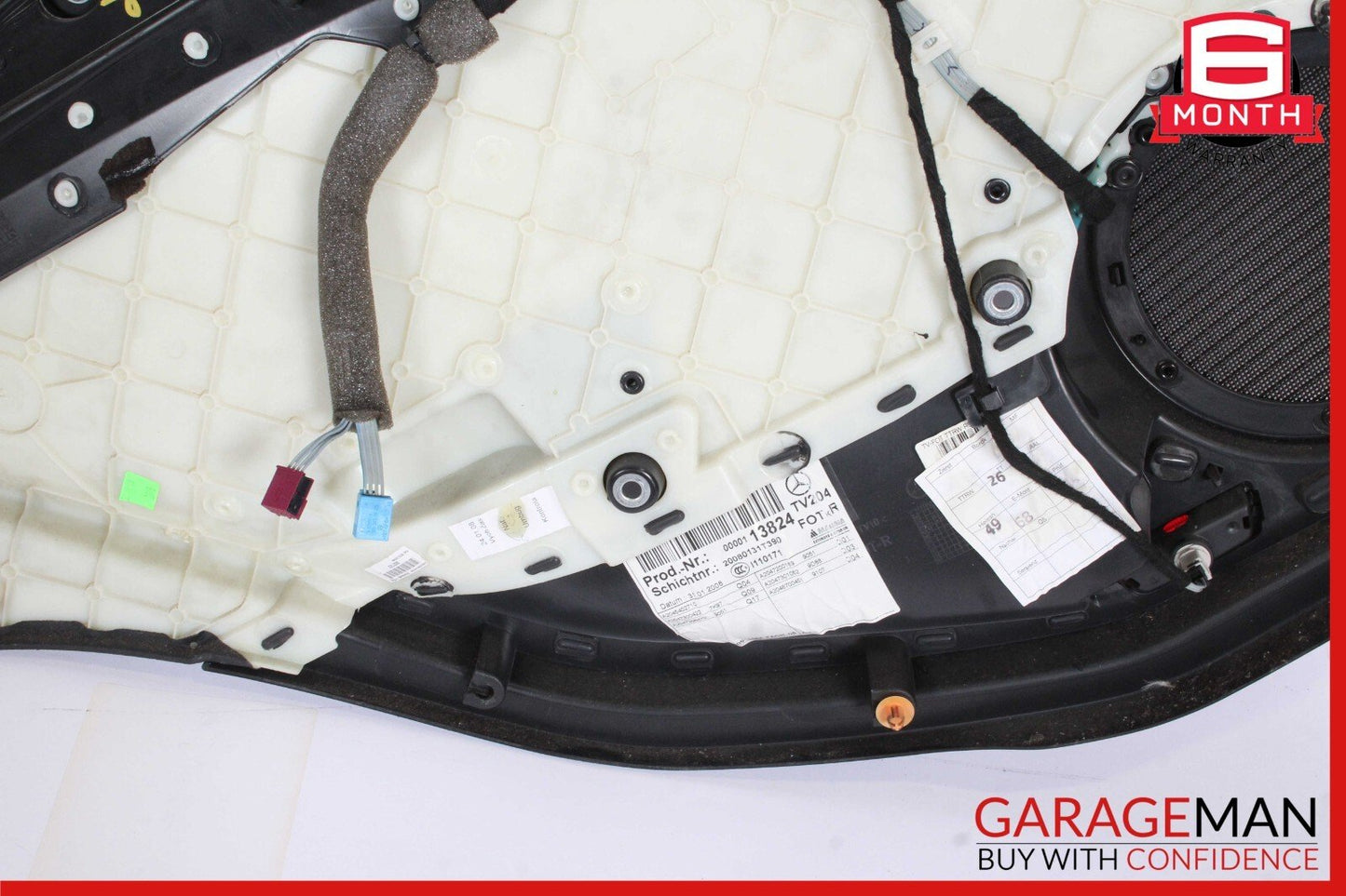 08-14 Mercedes W204 C300 Sedan Rear Right Passenger Side Door Panel Cover Black