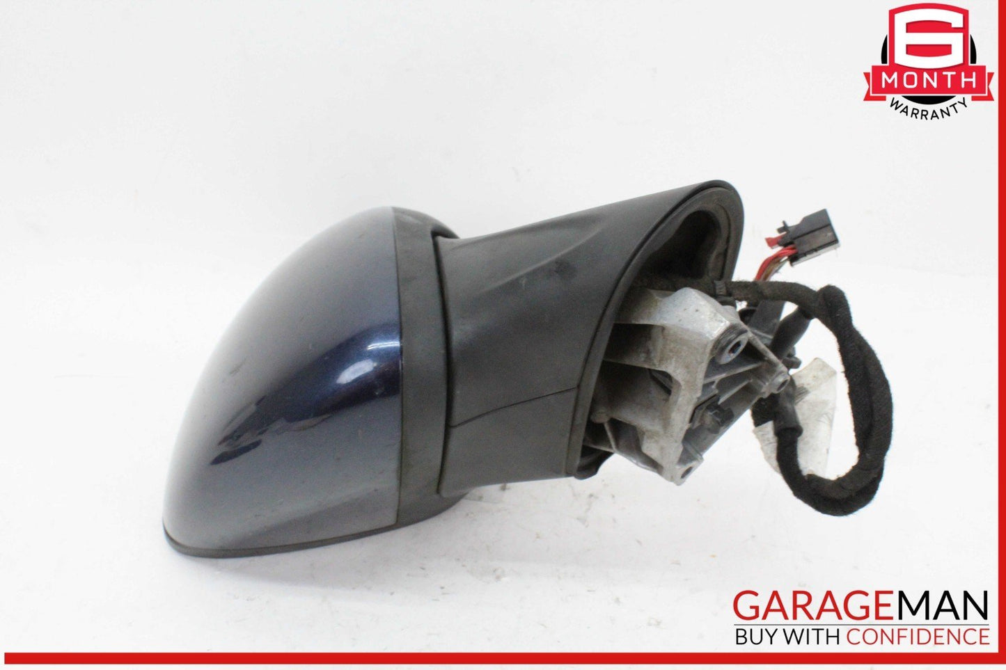 11-14 Porsche Cayenne 958 Front Left Driver Side Door Rear View Mirror Blue OEM