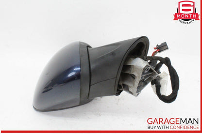 11-14 Porsche Cayenne 958 Front Left Driver Side Door Rear View Mirror Blue OEM