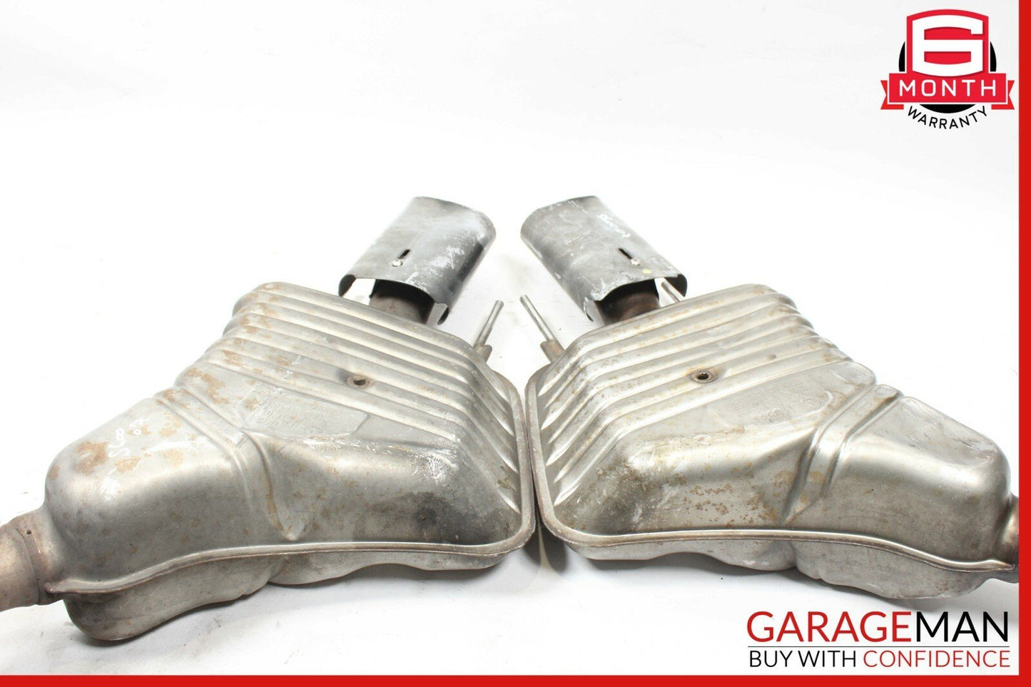 07-10 Mercedes W216 CL600 S600 Exhaust Muffler Mufflers Tips Set of 2 Pc OEM