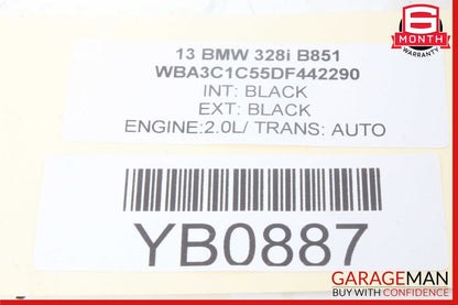 12-18 BMW F30 328i A/C Climate Control Operating Audio Unit Panel Assembly OEM