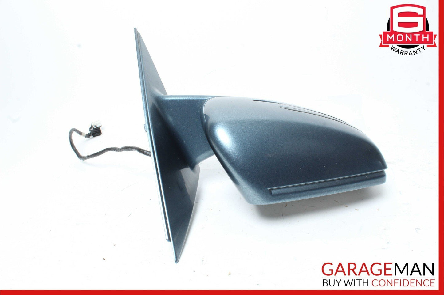 10-13 Mercedes W221 S550 S600 Front Right Side Mirror Door Rear View Blue