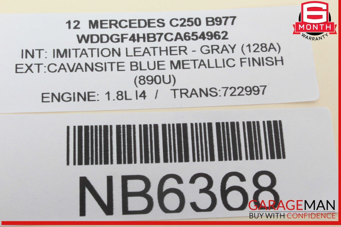 08-14 Mercedes W204 C250 C300 Rear Right Passenger Door Lock Latch Actuator