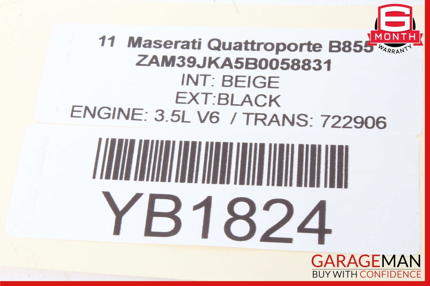 08-13 Maserati Quattroporte M136 Overhead Console Trim Switch 80516530 OEM