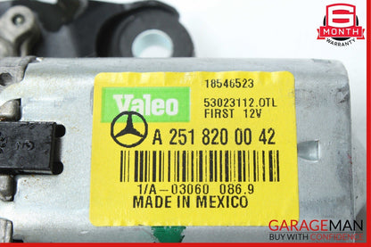 06-13 Mercedes W251 R320 ML350 Valeo Rear Window Windshield Glass Wiper Motor