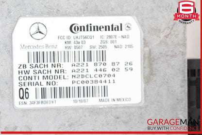 Mercedes W216 CL550 Voice Communication Control Module 2218708726 OEM