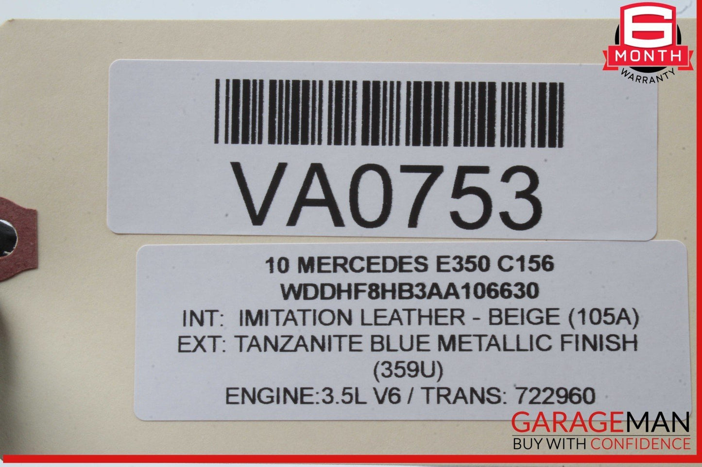 08-16 Mercedes W212 E350 E400 GLK350 Rear Right Door Window Regulator Motor OEM