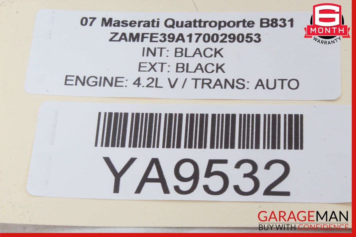 03-13 Maserati Quattroporte M139 Interior Rear View Mirror OEM