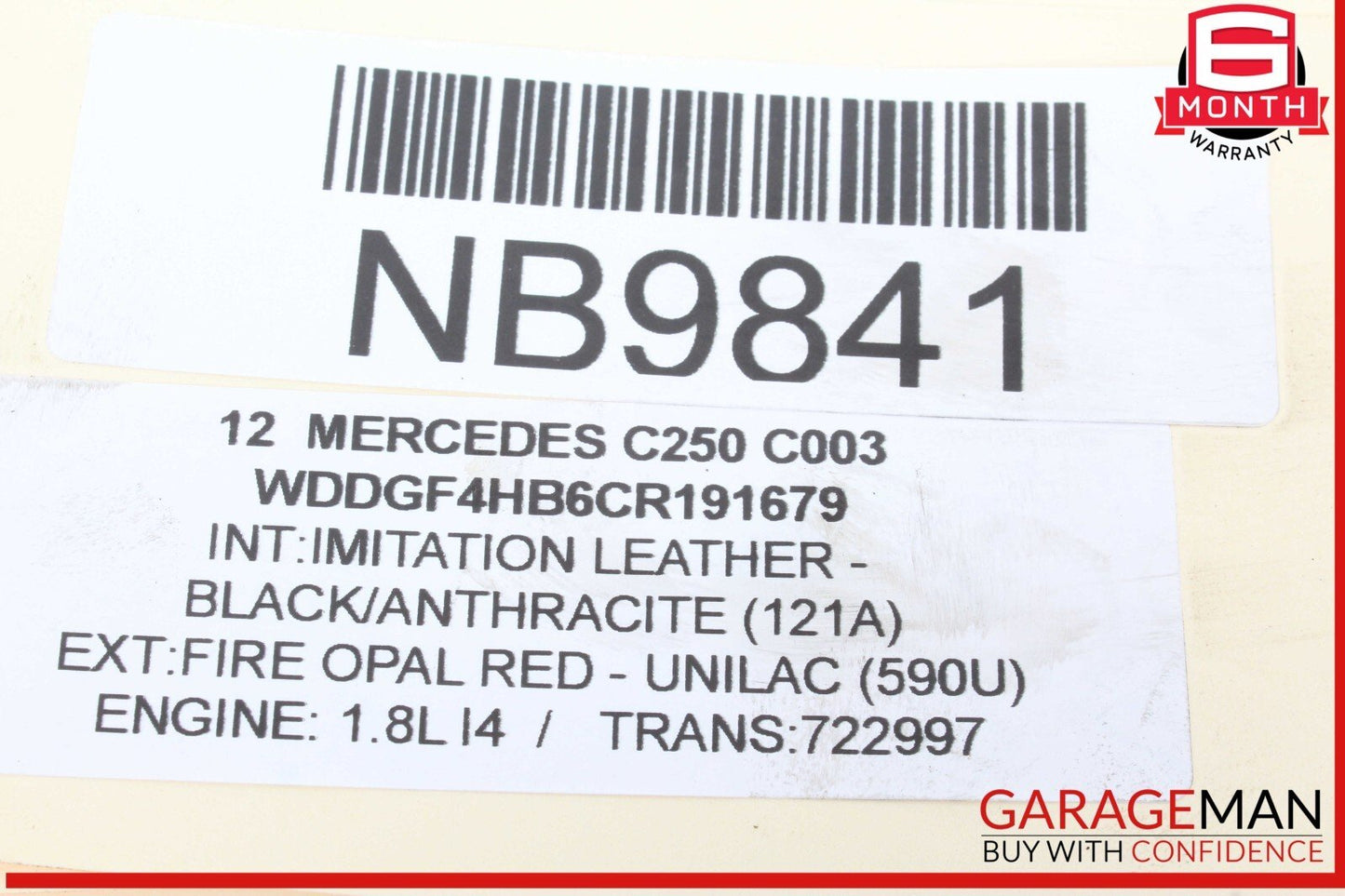 12-15 Mercedes W204 C250 SLK250 Engine Motor Brake Vacuum Pump 2712301665 OEM