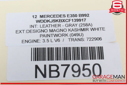 10-17 Mercedes W207 E350 E400 E550 Front Left Side Door Tweeter Trim Cover Black