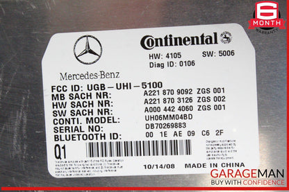 07-13 Mercedes W221 S550 CL550 Bluetooth Communication Controller Module OEM