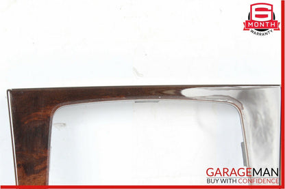 08-15 Mercedes C250 C300 C350 E350 Center Console Shift Shifter Bezel Trim Wood