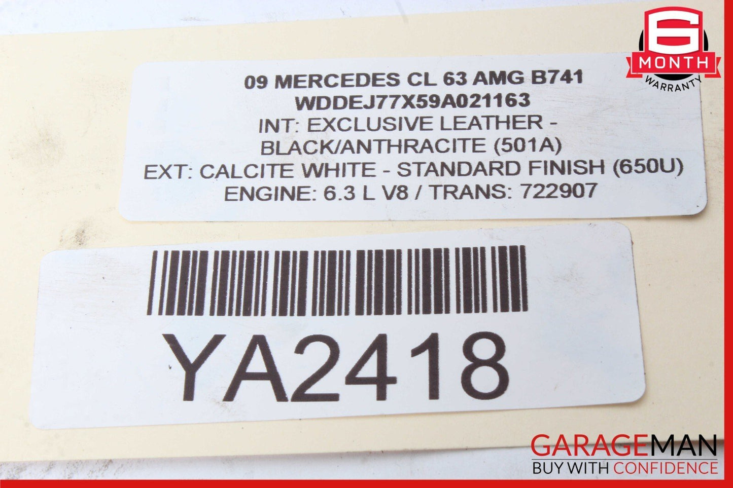 07-14 Mercedes W216 CL63 AMG CL550 S550 Rear Lower Rearward Control Arm OEM