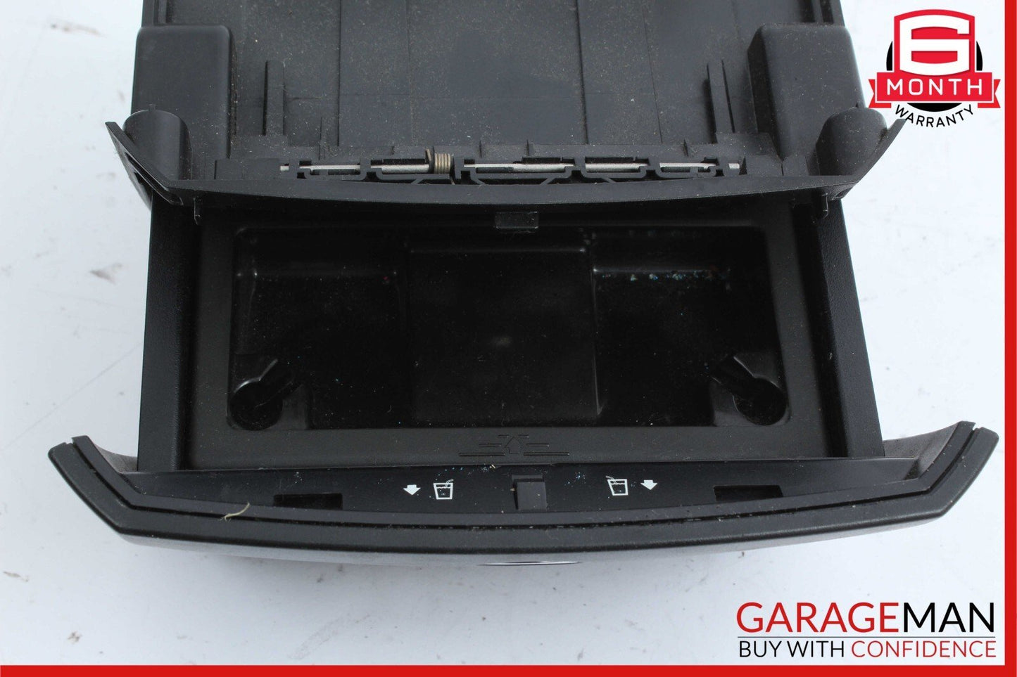 06-10 Mercedes W251 R350 R550 Rear Center Console Cup Holder Cupholder Black OEM