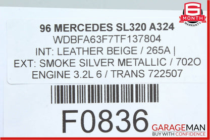 94-02 Mercedes R129 SL320 Right Passenger Side Door Lock Latch Actuator OEM