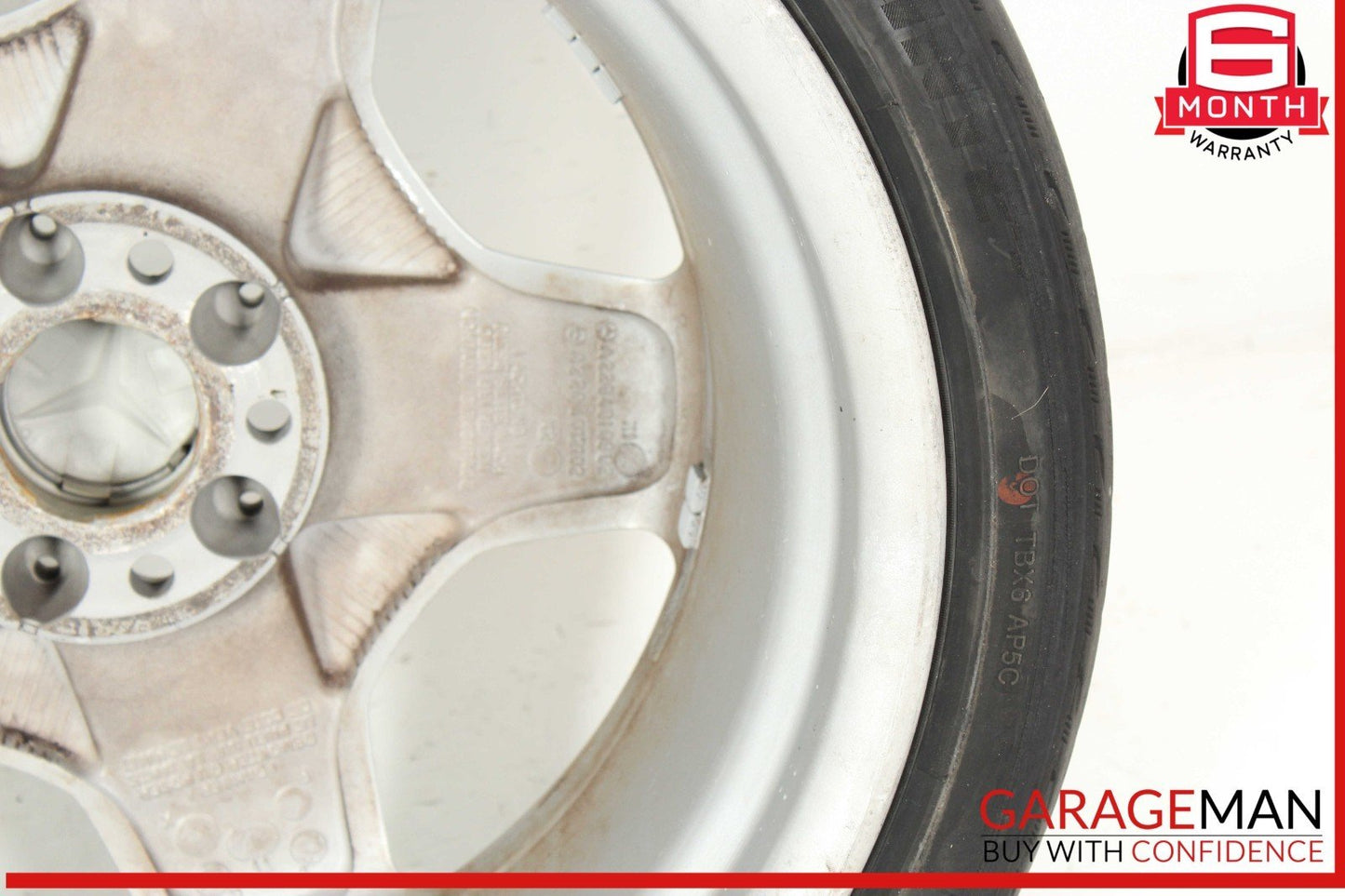 00-06 Mercedes W220 S500 CL55 AMG Rear Wheel Tire Rim 9.5x18H2 ET46 18" OEM