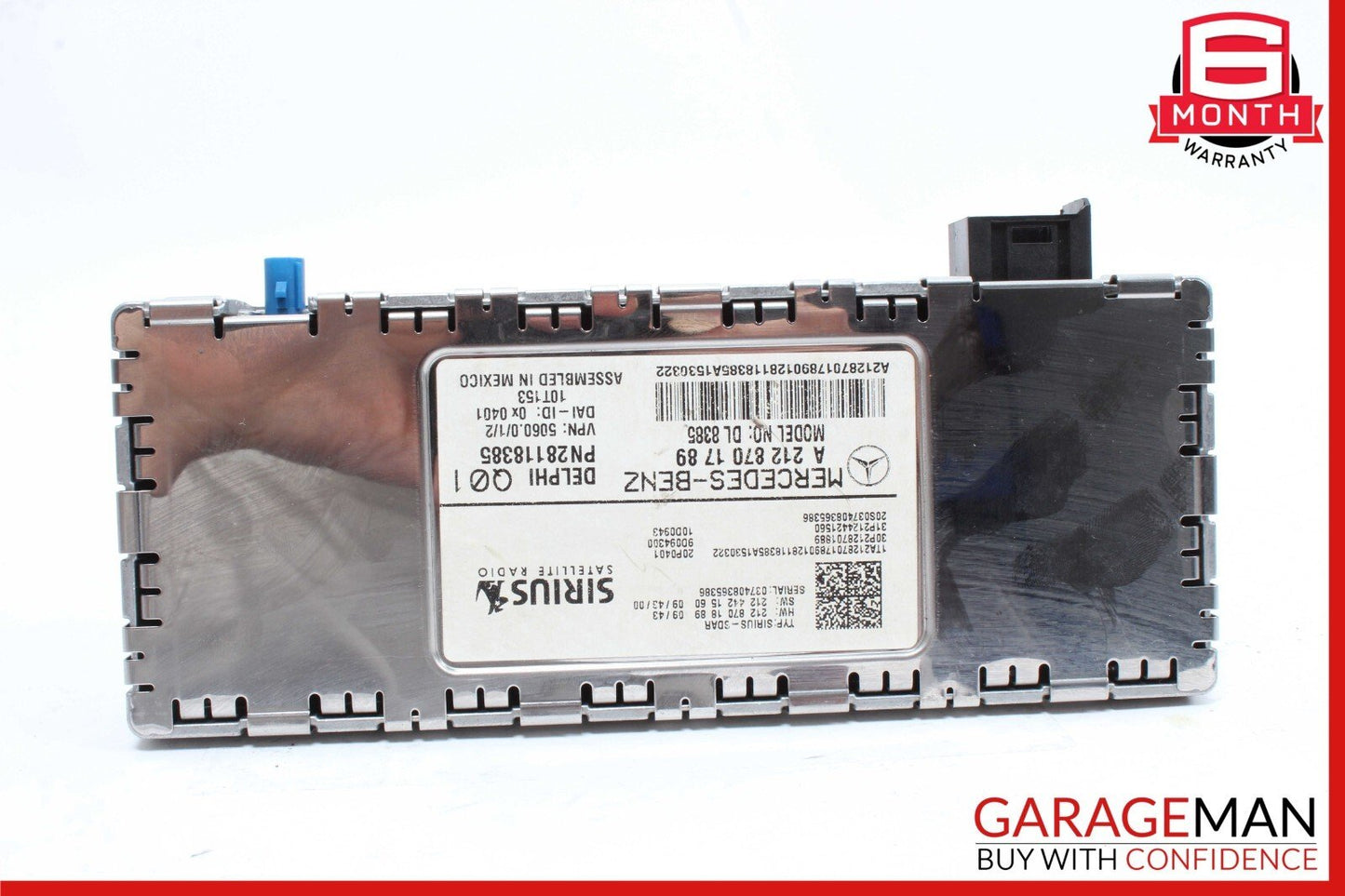 10-17 Mercedes W212 E350 C250 C300 Sirius Satellite Radio Receiver Module Unit