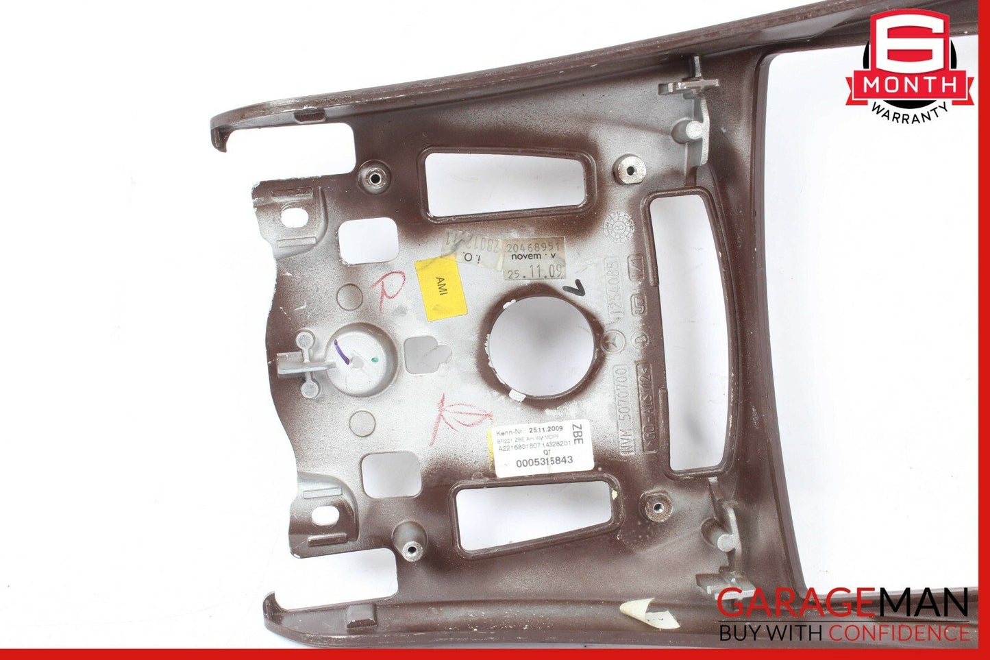 10-13 Mercedes W221 S550 S63 AMG Front Center Console Multi Function Trim Wood