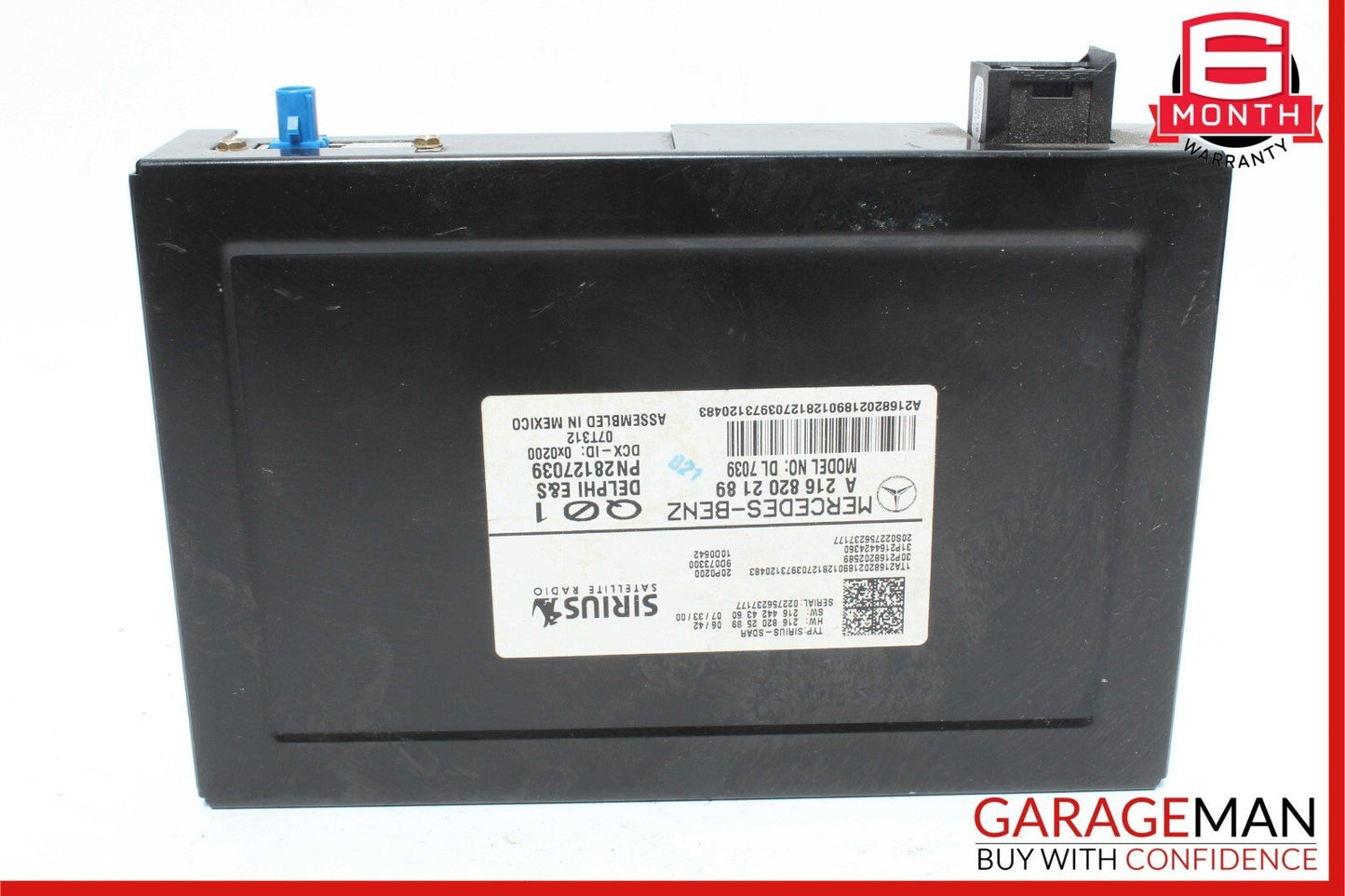 07-14 Mercedes W221 S550 4MATIC Sirius Satellite Radio Module Receiver OEM