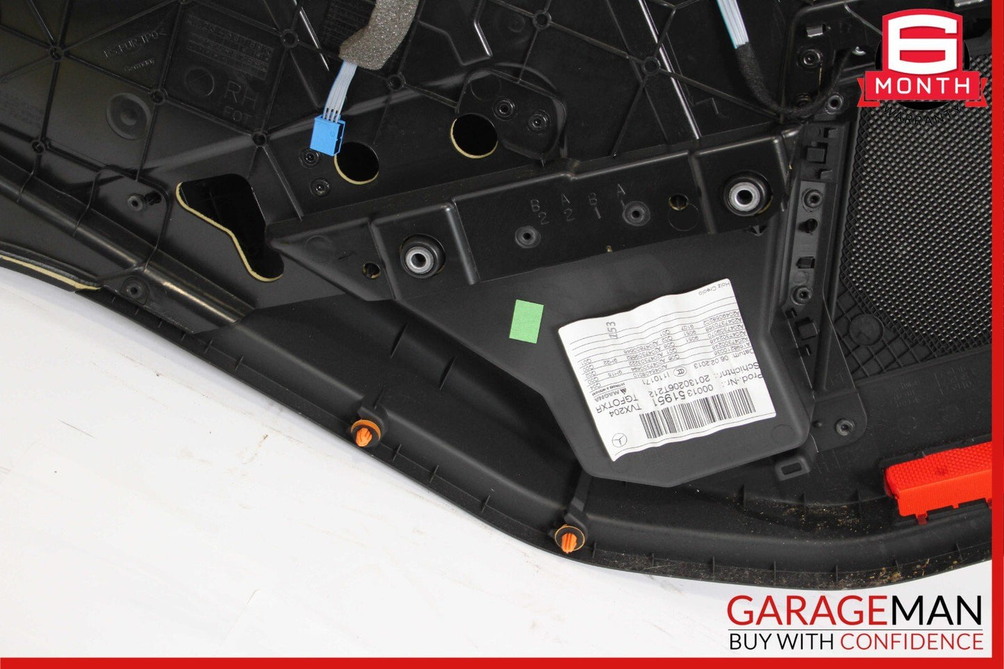 10-15 Mercedes X204 GLK250 Rear Right Passenger Side Interior Door Panel Black