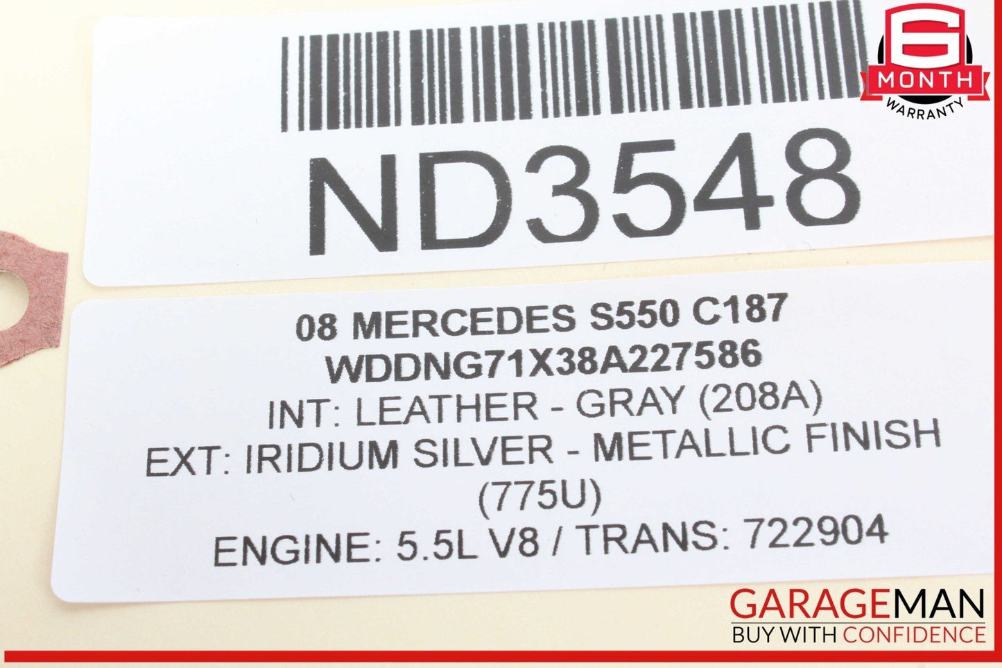 07-14 Mercedes W221 S550 CL550 Left Side Dashboard AC A/C Air Vent Black OEM